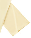 Closeup of wide three-quarter sleeve and clean hem on Muse Cowl Tunic