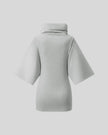 Muse Cowl Tunic in flower gray with elongated silhouette back view