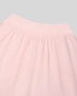 Back close-up of Athlesi QuietForm Wide Leg Pants in Pink showing the clean waistband and gathered wide-leg construction