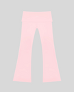 Sculpt Yoga Pants in pink with flared-leg silhouette back view