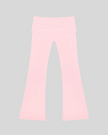 Sculpt Yoga Pants in pink with high-rise fold-over waistband front view
