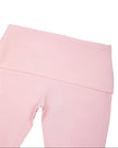 Closeup of back waistband on Sculpt Yoga Pants in pink