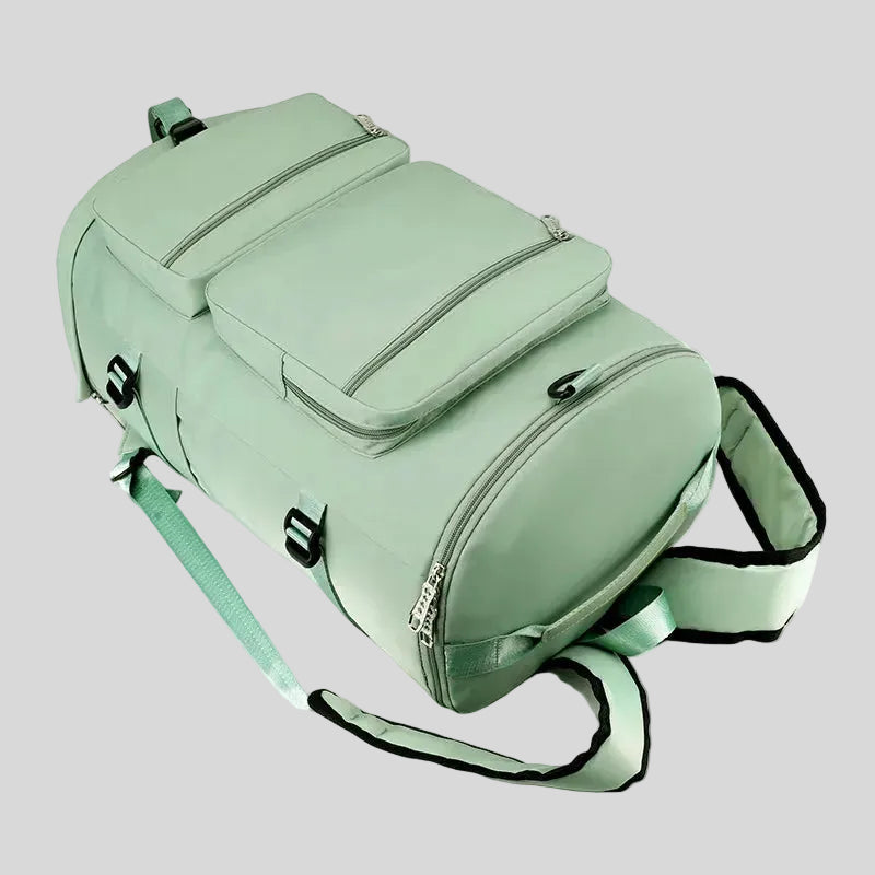 ShiftForm Carry Pack bottom compartment closed showing clean structured design