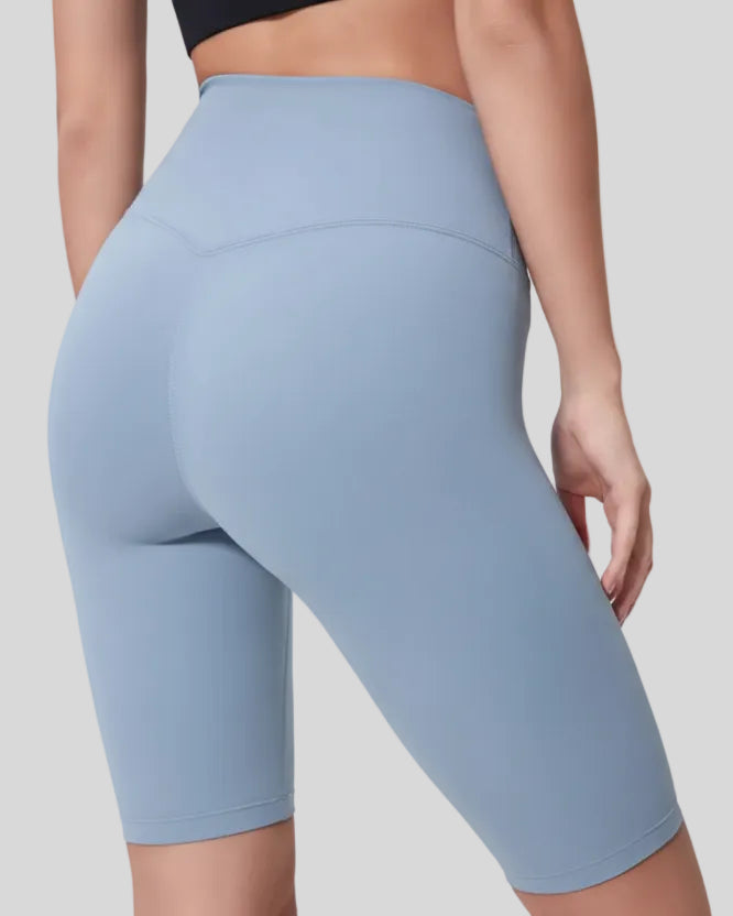 Back right angle view of light blue showing smooth contouring