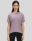 SoftFlow Short Sleeve Active Top in lilac, front view