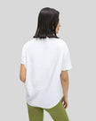 SoftFlow Short Sleeve Active Top in white, back view