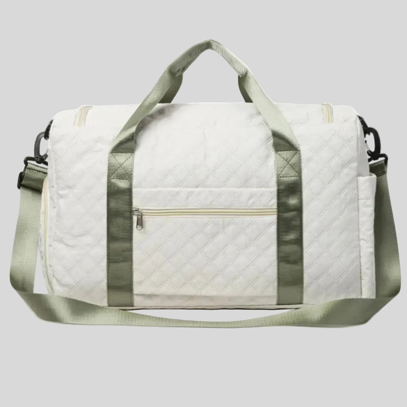 Back view of SoftForm Carry Bag highlighting quilted design and structure