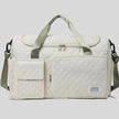 SoftForm Carry Bag in white with quilted texture and structured design