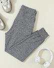 Back flat lay of Athlesi StreetFlow Drawstring Jogger Pant in dark gray