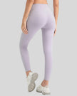 Back view of Athlesi StrideSculpt Slim Legging in blush pink