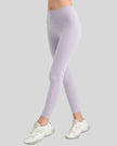 Side view of Athlesi StrideSculpt Slim Legging in blush pink