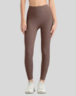 Athlesi StrideSculpt Slim Legging in mocha, front view