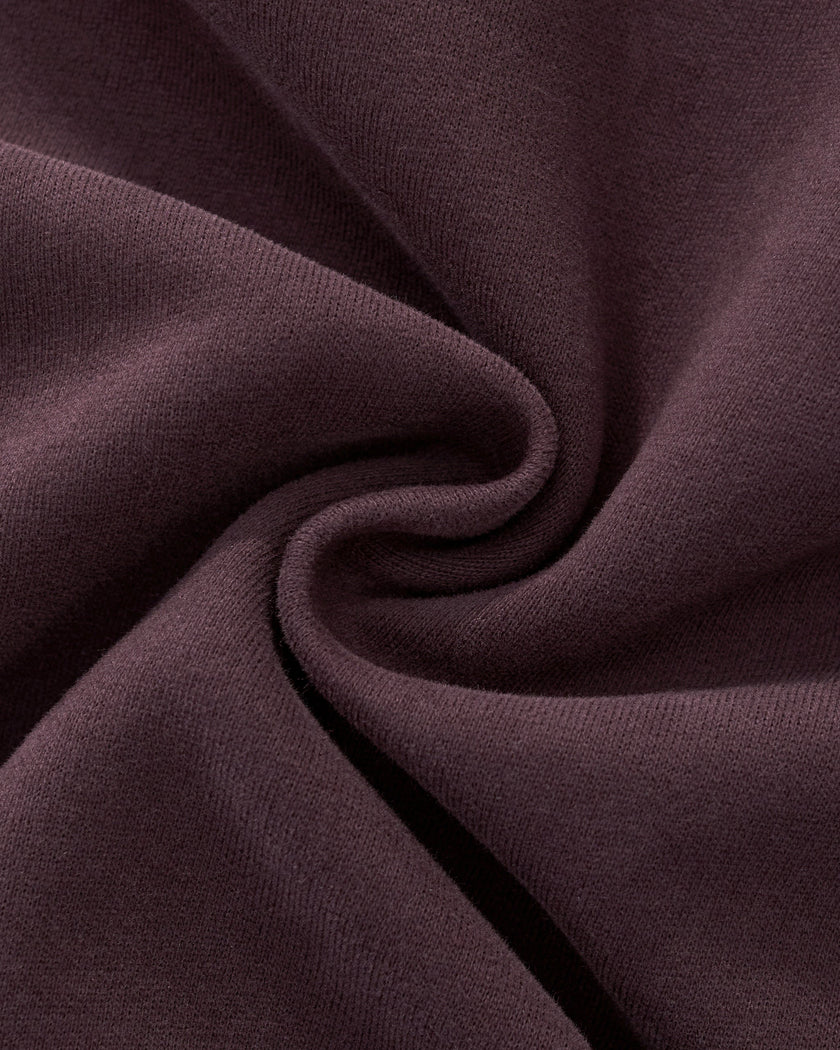 Detailed view of midweight cotton-blend fabric texture on StudioEase Cropped Zip Hoodie