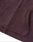 Closeup of functional front pockets and zipper on StudioEase Cropped Zip Hoodie