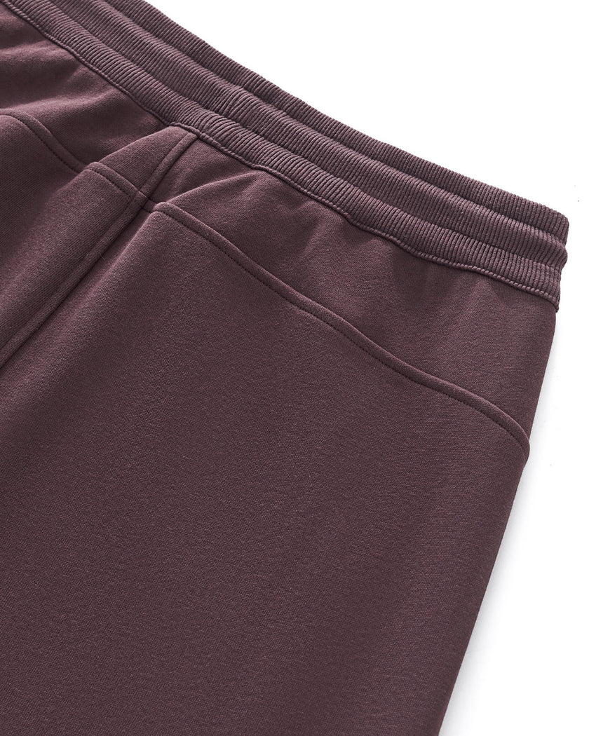 Closeup of back elasticized waistband and seam detailing on StudioEase Straight-Leg Sweatpants
