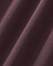 Closeup of Dark Reddish Purple cotton-blend fabric on StudioEase Straight-Leg Sweatpants