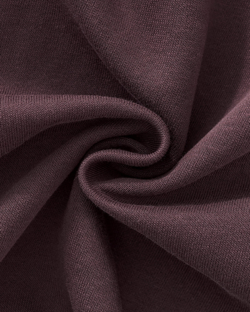 Detailed view of midweight cotton-blend fabric texture on StudioEase Straight-Leg Sweatpants