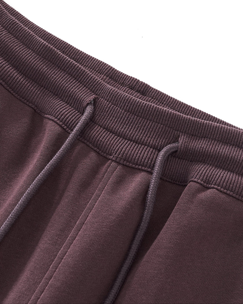 Closeup of elasticized waistband and adjustable drawstring on StudioEase Straight-Leg Sweatpants