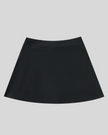 Back view flatlay of the Athlesi TrackLine A-Line Skirt in black