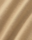 Close-up of the cotton-blend fabric on the TrackLine Baseball Jersey in Coffee