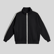 TrackLine Club Jacket in Black front view
