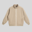 TrackLine Club Jacket in Khaki front view
