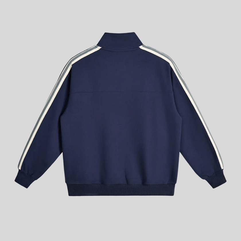 TrackLine Club Jacket in Royal Blue back view