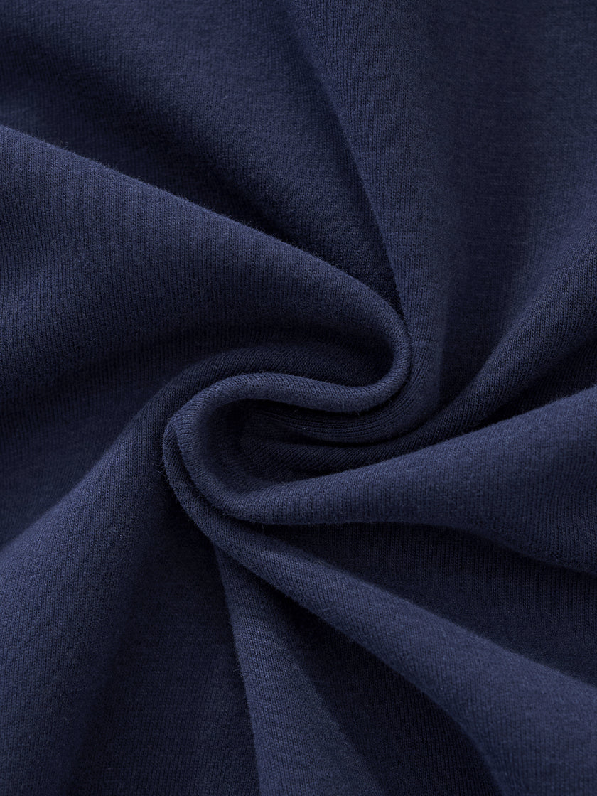 Textured fabric detail of TrackLine Club Jacket in Royal Blue