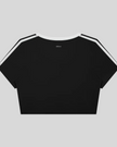 TrackLine Club Tee in Black back view