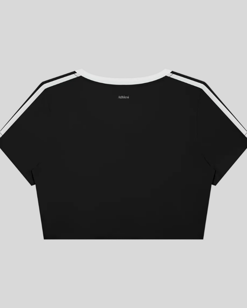 TrackLine Club Tee in Black back view