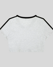 TrackLine Club Tee in Flower Gray back view