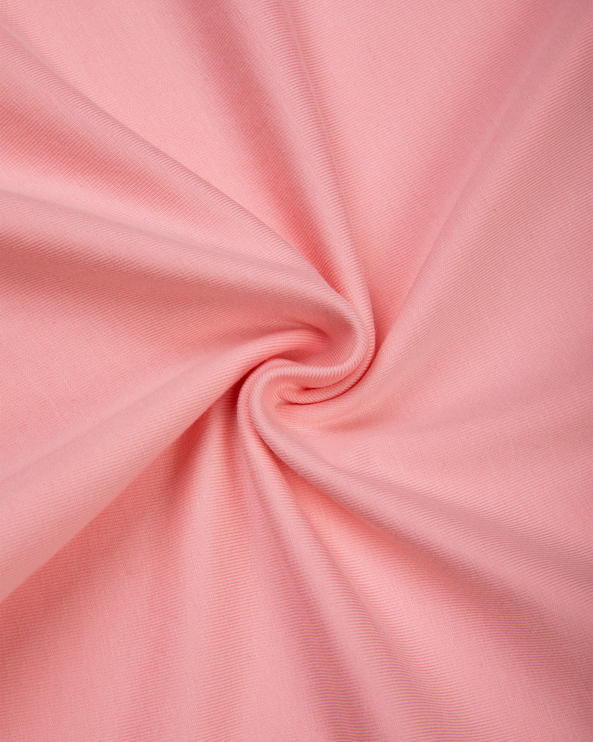 Stretch cotton fabric detail of TrackLine Club Tee in Pink
