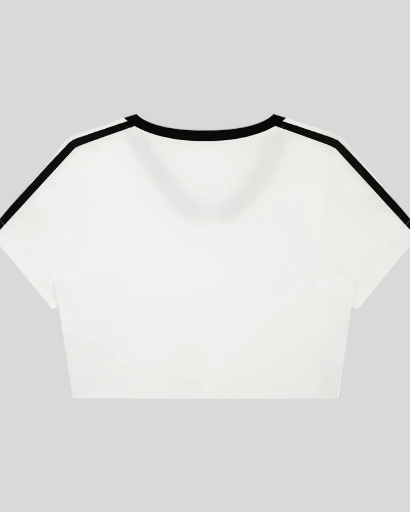 TrackLine Club Tee in White back view