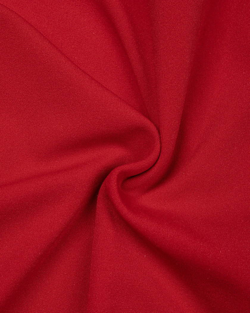 Detailed texture view of the fabric and construction of the TrackLine Color Block Performance Shorts