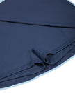 Athlesi TrackLine Color Block Skort in Navy Blue closeup showing built-in shorts beneath the skirt