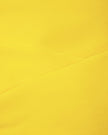 Smooth stretch fabric texture of the Athlesi TrackLine Color Block Sports Bra in yellow and white