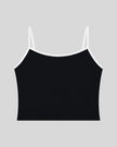 TrackLine Color Block Tank in black and white front view