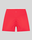 TrackLine Color Block Yoga Shorts in Red and White back view