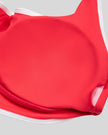 Interior support and removable padding detail of the TrackLine Color Block Yoga Sports Bra