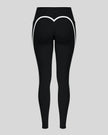 Back view of the TrackLine Contour Yoga Leggings in Black