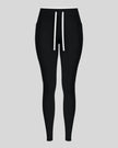 Front view of the TrackLine Contour Yoga Leggings in Black
