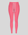 Front view of the TrackLine Contour Yoga Leggings in Pink