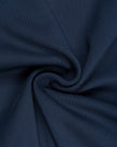 Detailed fabric texture view of the TrackLine Contour Yoga Shorts in Navy Blue
