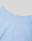 Back waistband detail of the TrackLine Court Skirt in Blue.