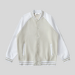 TrackLine Heritage Jacket in Beige Camel with White front view