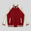 TrackLine Heritage Jacket in Garnet with Apricot front view
