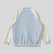 TrackLine Heritage Jacket in Light Blue with Apricot back view