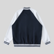 TrackLine Heritage Jacket in Navy Blue with White back view
