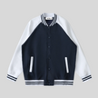 TrackLine Heritage Jacket in Navy Blue with White front view