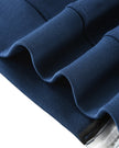 Zipper and hem detail on the TrackLine Junior Club Jacket in Royal Blue
